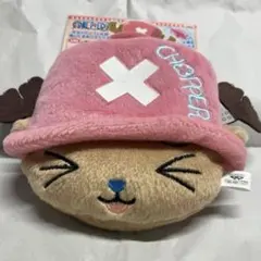 ワンピース　チョッパー リール付き　ぬいぐるみパスケース　ポケット有