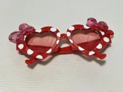 ミニーマウス ハート型サングラス　大人用