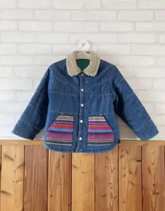 キッズ 中綿 ジャケット 110cm ミリタリー ブルゾン カバーオール 子供服