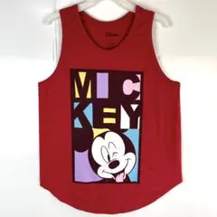 Disneyディズニータンクトップキャラクターmickeyミッキー デカプリント