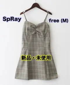 SpRay スプレイ チェック キャミワンピース ワンピース ミニワンピース