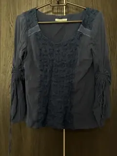 VIVIENNE TAM ネイビー 五分袖 カットソーのサムネイル