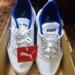 PUMA ソフトフォーム スニーカー ホワイト/ブルー