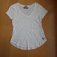 Abercrombie & Fitch Vネック Tシャツ ホワイト Sのサムネイル