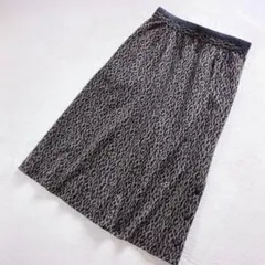 タイトスカート ミディ丈 ストレッチ レオパード柄 ヒョウ柄 Y２K 大阪 F