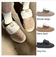 なぁ さん用。adidas アディダス23.0㎝ ボア付き サンダル - メルカリ