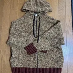 UNIQLO×MARNI ミックスカラーニットオーバーサイズフルジップパーカー