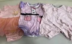 半袖ロンパース　3枚セット　女の子　ロンパース