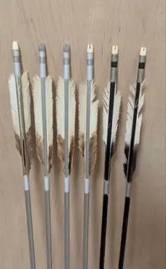 弓道用 矢 105cm 6本組 鷲羽 EASTON XX75 2114】 - メルカリ