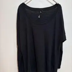 COTTON ON 【S】長袖 Tシャツ ロンＴ カットソー ブラック 無地