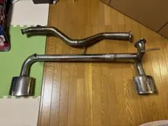 ステンレススチール デュアルテールパイプマフラー NBロードスター