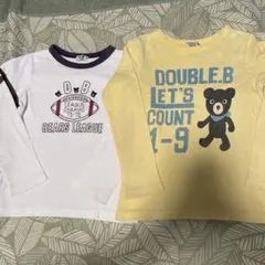 120cm ダブルビー　ロンT 長袖　2枚セット☆