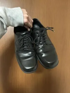 【即日発送】ZARA スクエアトゥ レザーシューズ 26.5cm