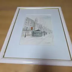 作者不詳、Ouchi 水彩画 金色フレーム - メルカリ