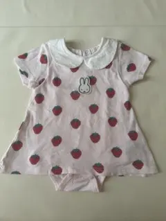 ミッフィーいちご柄ワンピース 70cm