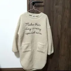 【美品】BREEZE 子供服 ボアワンピース 130cm