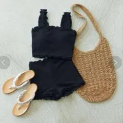 フリークスストア　シャーリング 2セット ビキニ（水着・スイムウェア）　黒　F