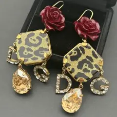 希少✨ドルチェ＆ガッバーナ ピアス 大ぶり 薔薇 レオパード ラインストーン 2026年最新】D&G ／ Dolce＆Gabbana レディース ピアス(両耳用)の人気