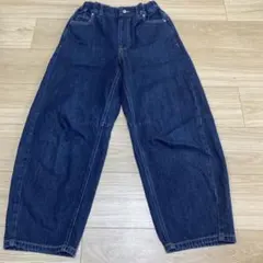 GU GIRLSバレルレッグジーンズ　150