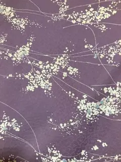 花柄紫色着物（生地用）