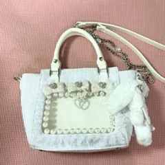 Ank Rouge確定ファンサのおまじない ぬいと一緒におでかけBAG(小) 白のサムネイル