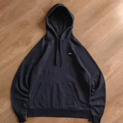 UNDER ARMOUR プルオーバーパーカー/ワンポイント/裏起毛/古着/M