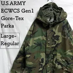米軍実物 ECWCS Gen1 GORE-TEX ウッドランドカモ L-R