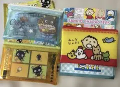 サンリオ　フラットポーチ　チョコキャット　みんなのたあ坊　seria