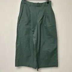 studio CLIPグリーン ワイドパンツ レディース