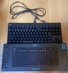 logicool PRO X 有線キーボード 青軸