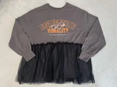 しまむら　LOGOS チュール　トップス　長袖