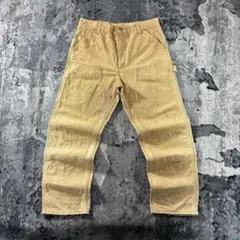 36×32 90s USA製 Carhartt ダブルニー ブラウン 星タグ