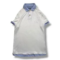 F1939　【即購入OK】TOMMY HILFIGERダブルカラーポロシャツ　M