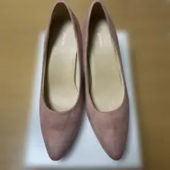 スエード ピンク パンプス 24cm