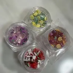 隠れ工房Green Ocean レジン封入パーツ フルーツ 苺 葡萄 レモン