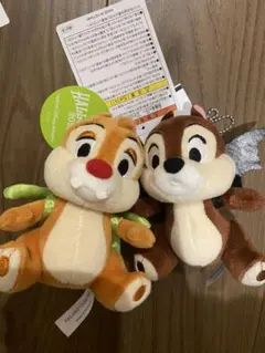ぬいぐるみバッジ　チップとデール　ディズニーハロウィン　2025