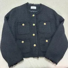 green label relaxing ツイードノーカラージャケット oggi