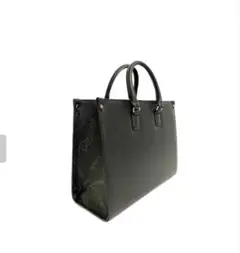 黒のレザートートバッグ/Rencontre A4-2WAYバッグ