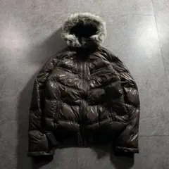 00s【archive】fur down jacket/Y2K/swag お兄系