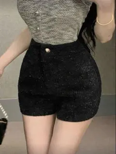 SHEIN ツイード風 ラメショートパンツ xxsサイズ