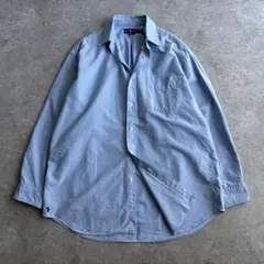 極美品■現行■ラルフローレン【L】THE BIG FIT ボタンダウンシャツ 青