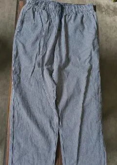 ストライプ ウエストゴムパンツ