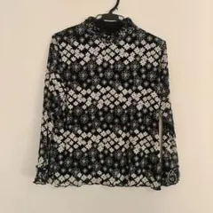 花柄 長袖シャツ M-L