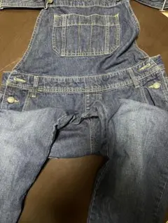 デニム サロペット バックポケット付き