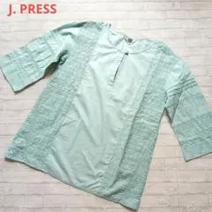 J. PRESS 刺繍7分袖チュニック　ブラウスのサムネイル