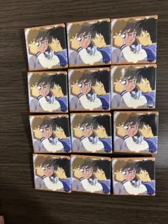 名探偵コナン　コナンランド　メモリアル缶バッジ　江戸川コナン　灰原哀