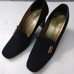 美品　イヴサンローラン　パンプス　ヒール　22.5cm　黒のサムネイル