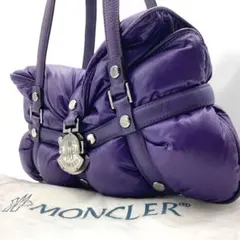 【美品】MONCLER マリア　トートバッグ　レッド　キルティングナイロン　本物 美品】MONCLER マリア トートバッグ レッド キルティングナイロン 本物