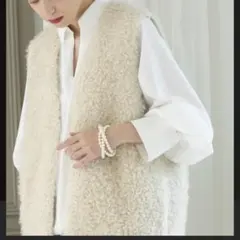 chipchip ボアベスト　ファーベスト　ジレ