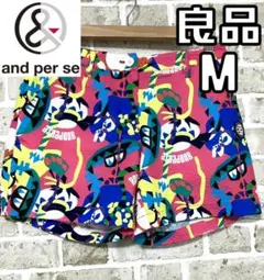 【早い者勝ち‼️】アンパスィ レディース ショートパンツ M 総柄 マルチカラー